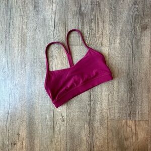 Lululemon Flow Y Nulu Sports Bra - Magenta